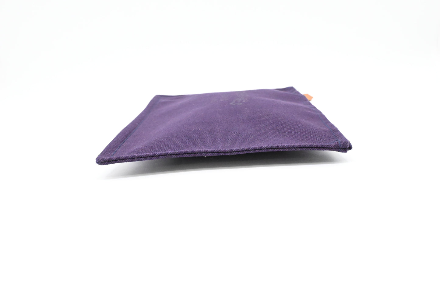 Hermes Bain Pouch in Purple Canvas