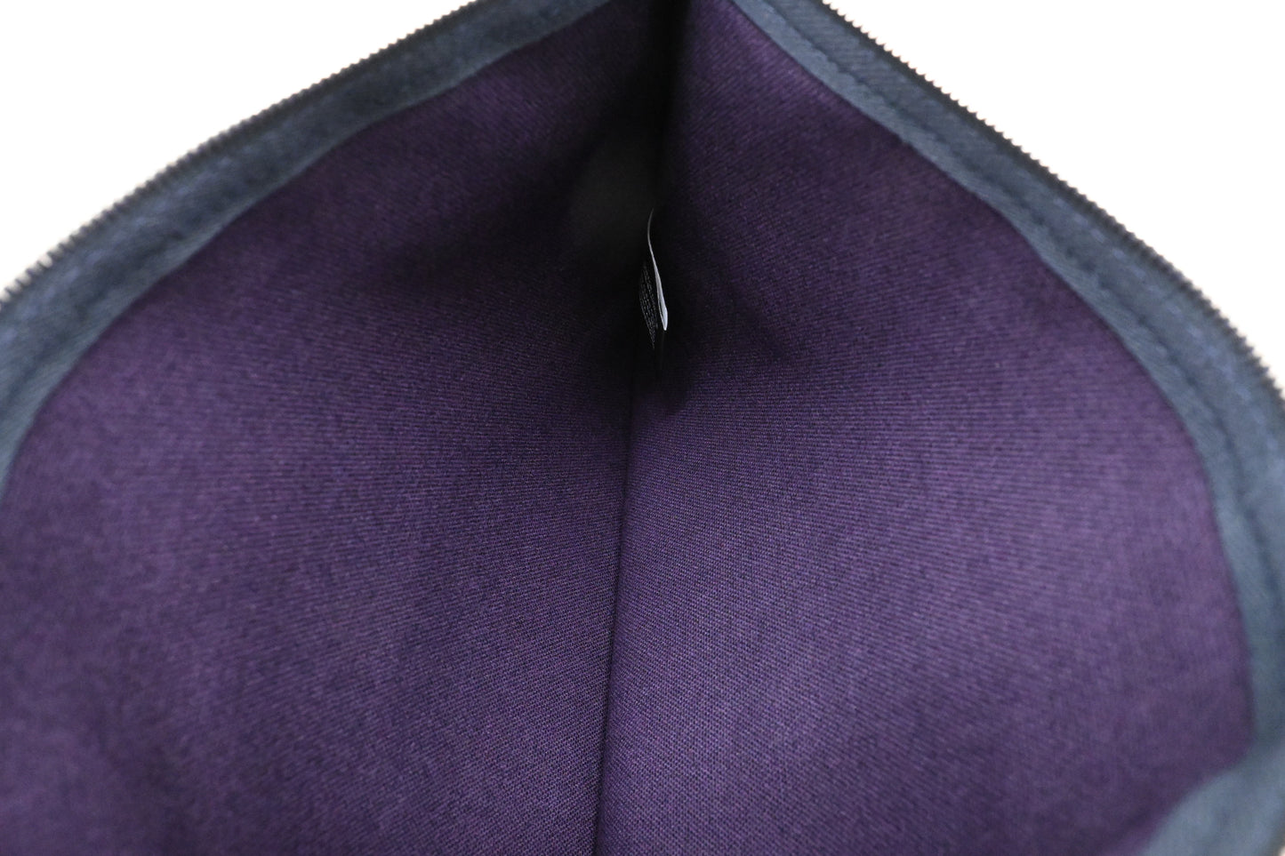 Hermes Bain Pouch in Purple Canvas