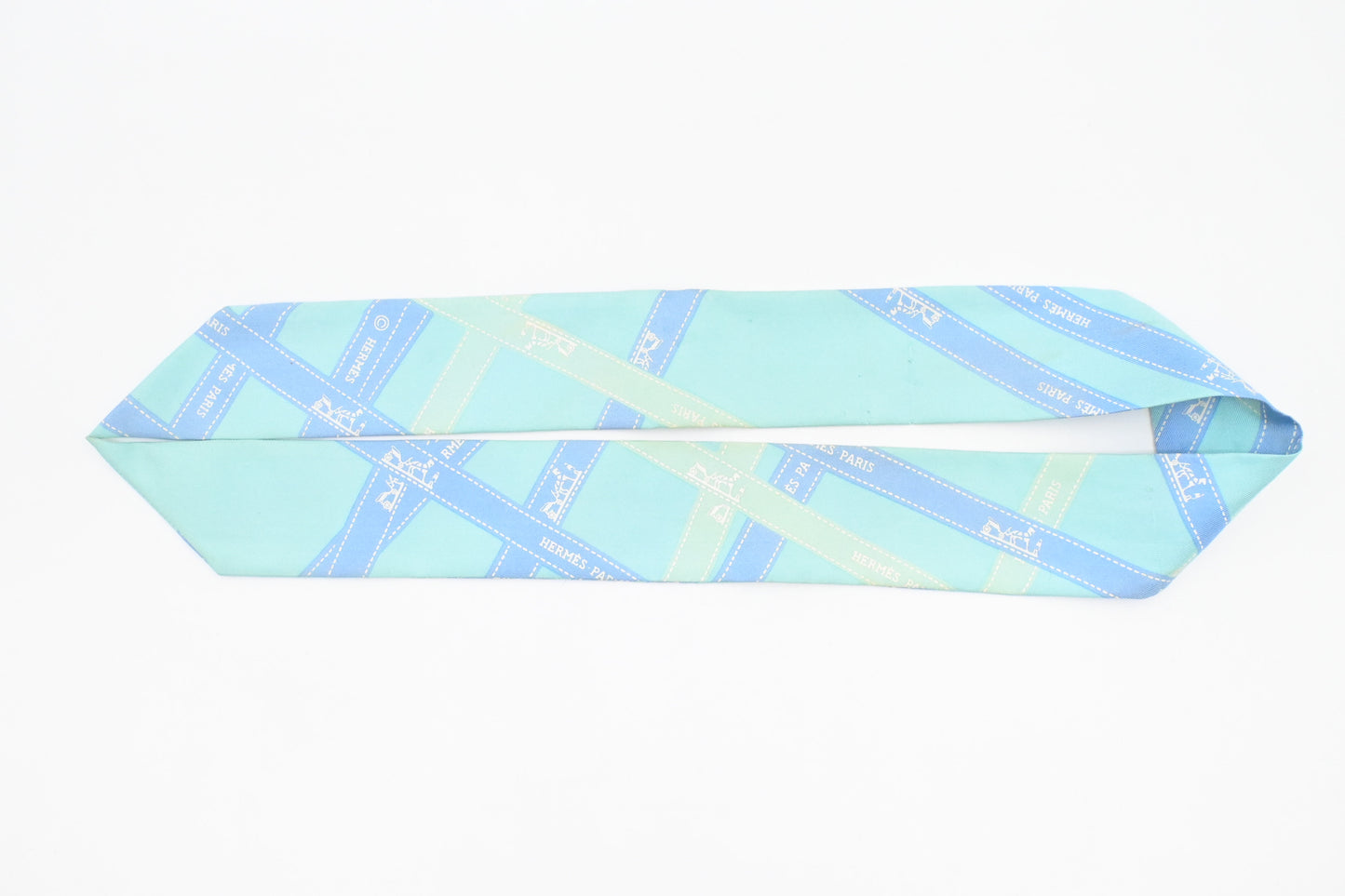 Hermes Twilly in Blue Silk