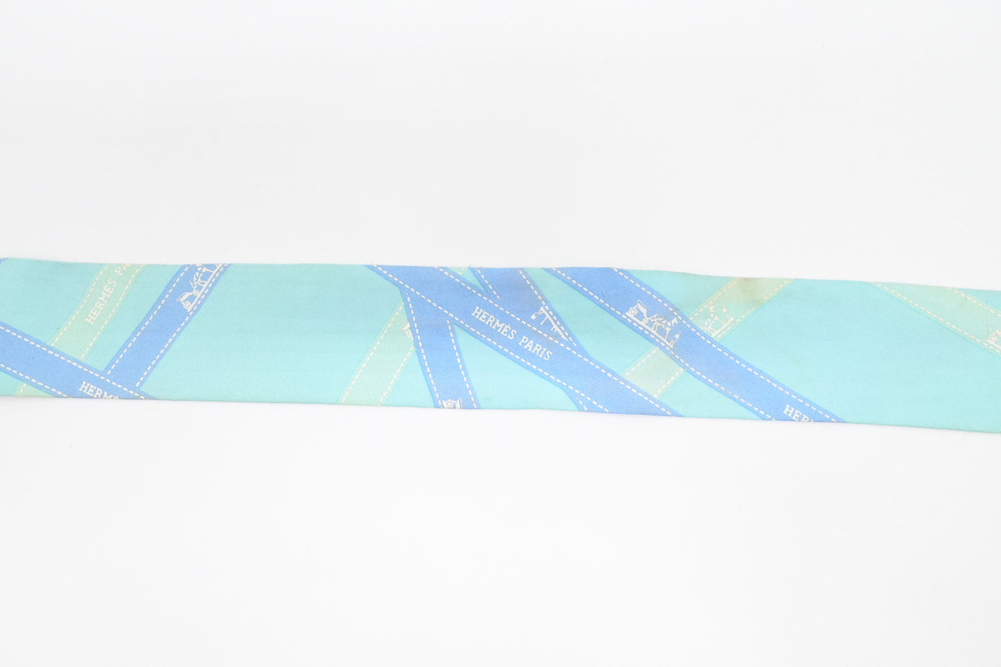 Hermes Twilly in Blue Silk