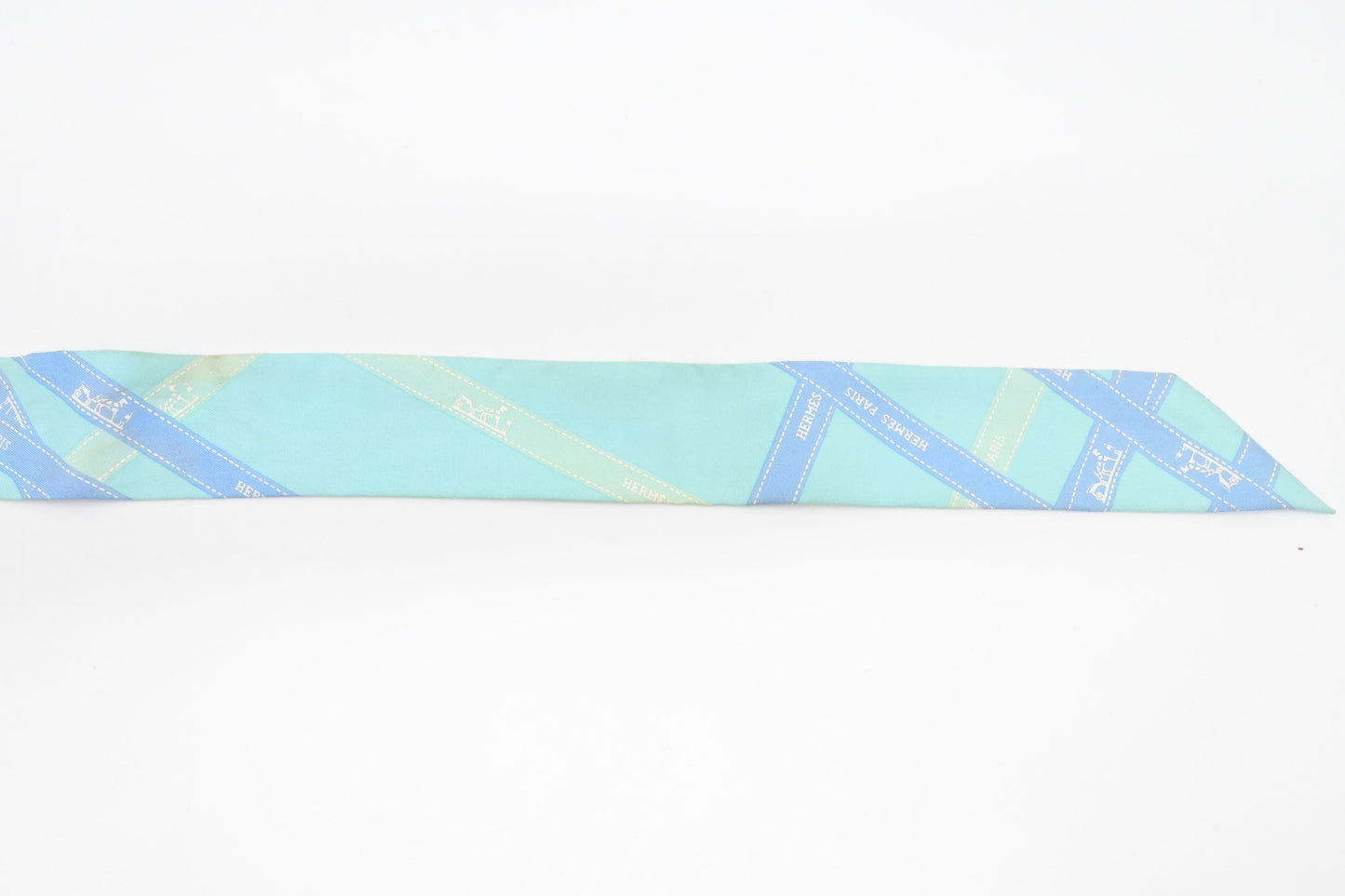 Hermes Twilly in Blue Silk