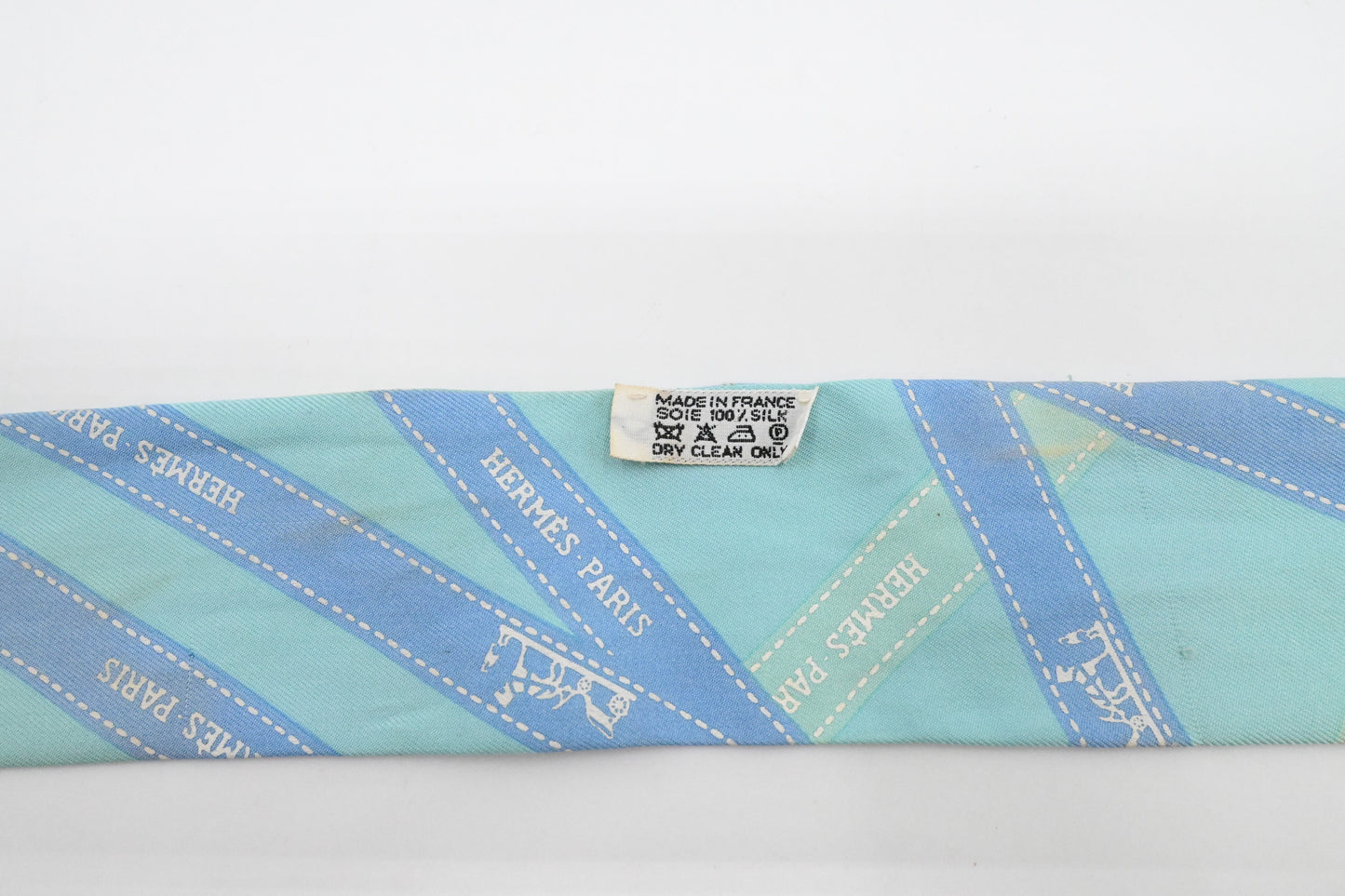 Hermes Twilly in Blue Silk