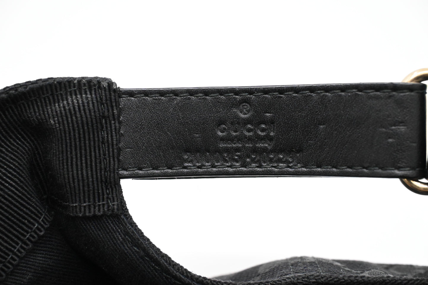Gucci Cap in Black GG Canvas