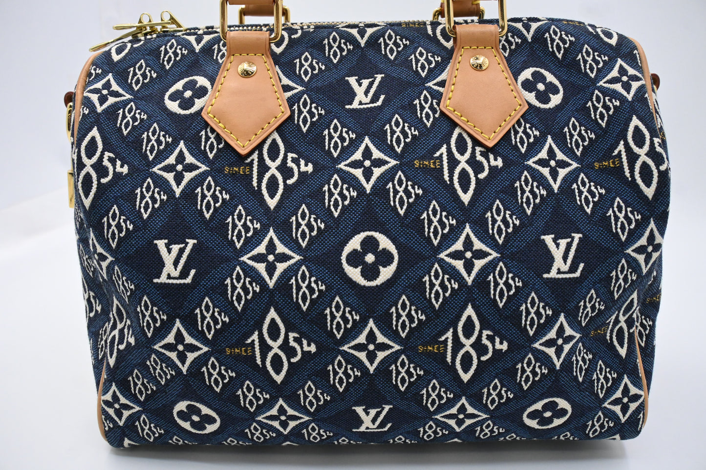 Louis Vuitton Speedy 25 Bandouliere in Blue "Since 1854" Canvas