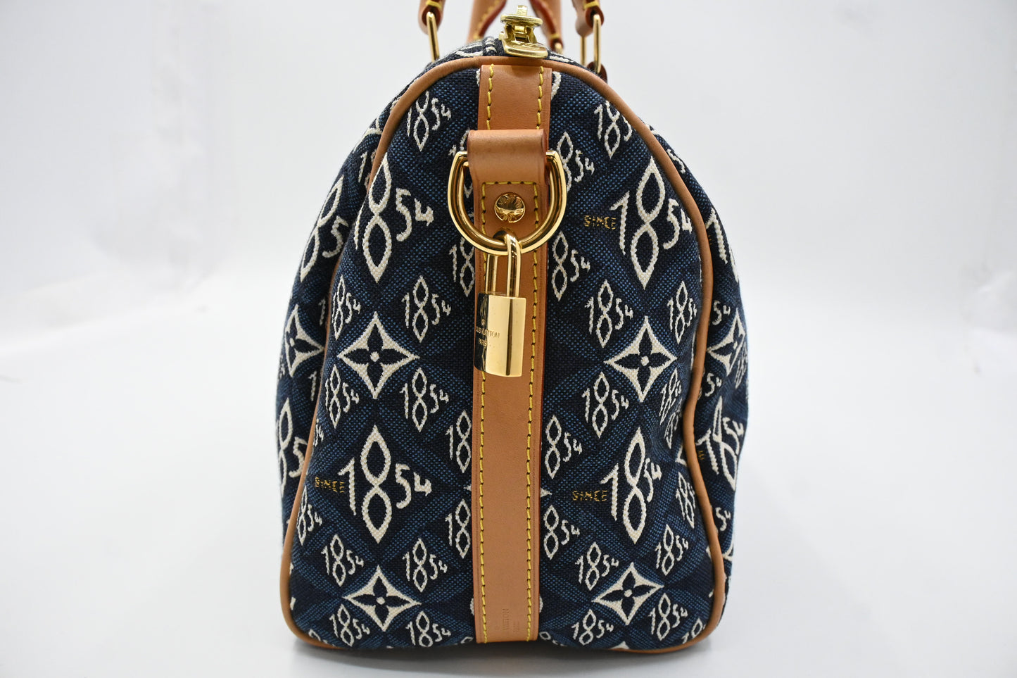 Louis Vuitton Speedy 25 Bandouliere in Blue "Since 1854" Canvas