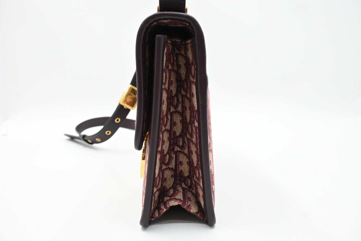 Dior Montaigne 30 in Burgundy Oblique Canvas