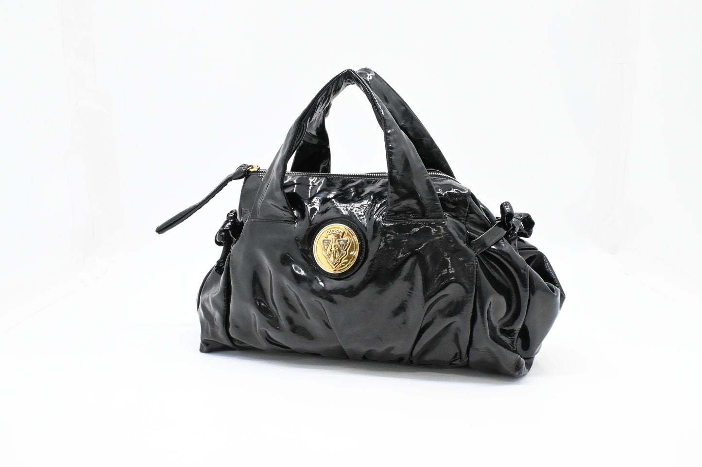 Gucci Handbag in Black Patent Leather