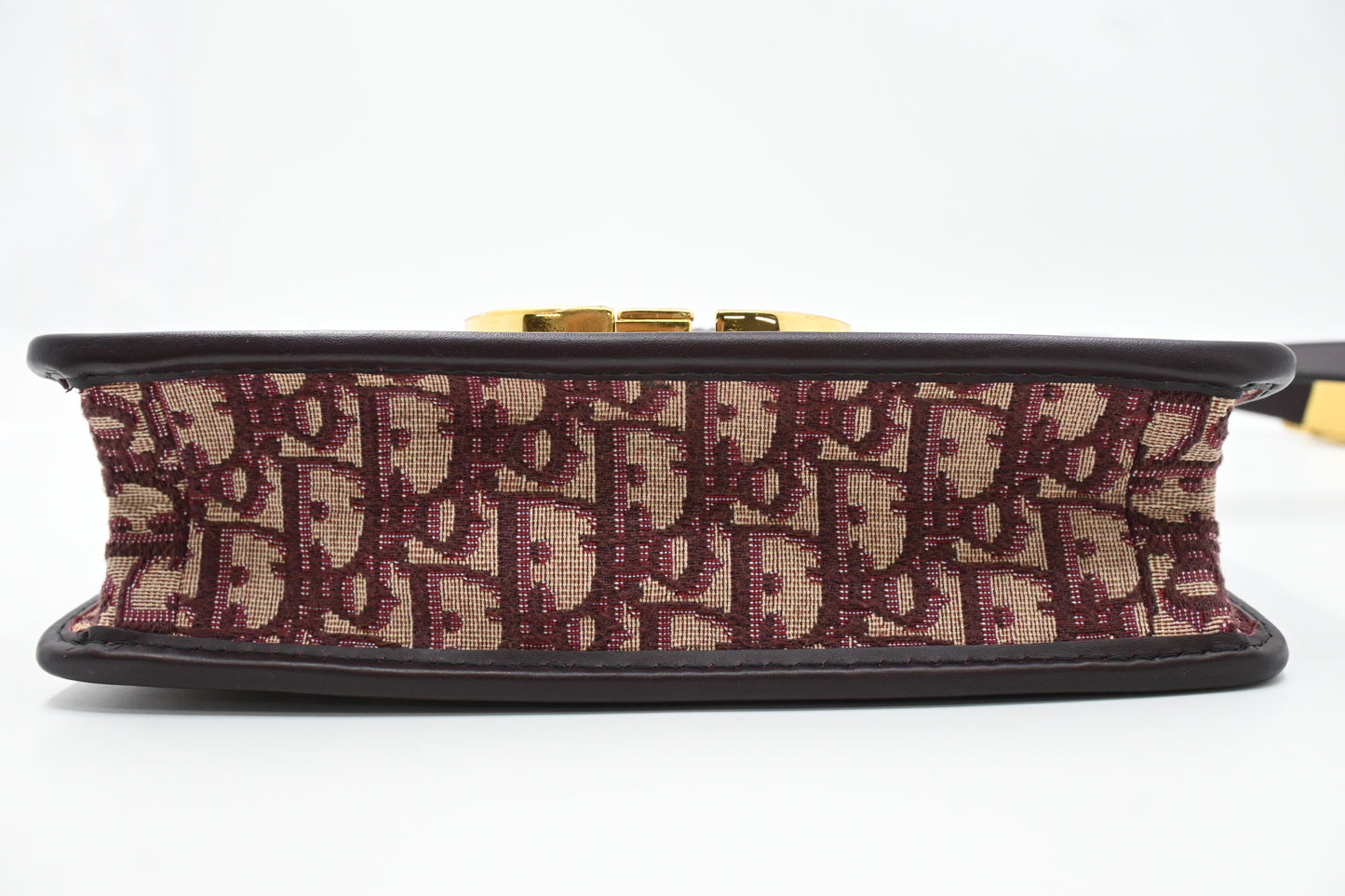 Dior Montaigne 30 in Burgundy Oblique Canvas