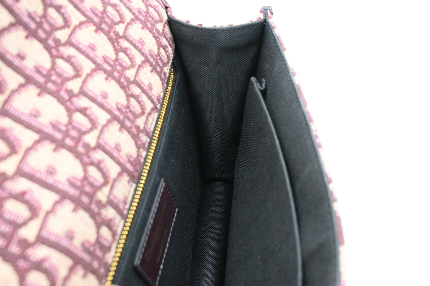 Dior Montaigne 30 in Burgundy Oblique Canvas