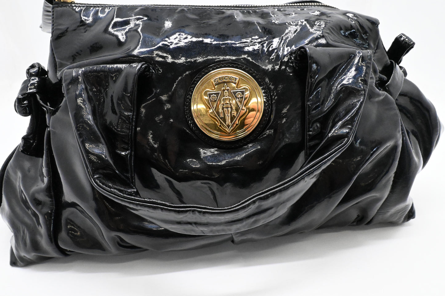 Gucci Handbag in Black Patent Leather