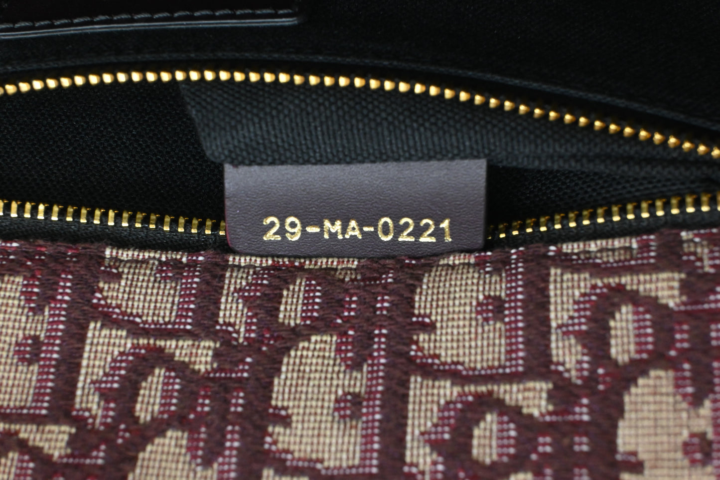 Dior Montaigne 30 in Burgundy Oblique Canvas