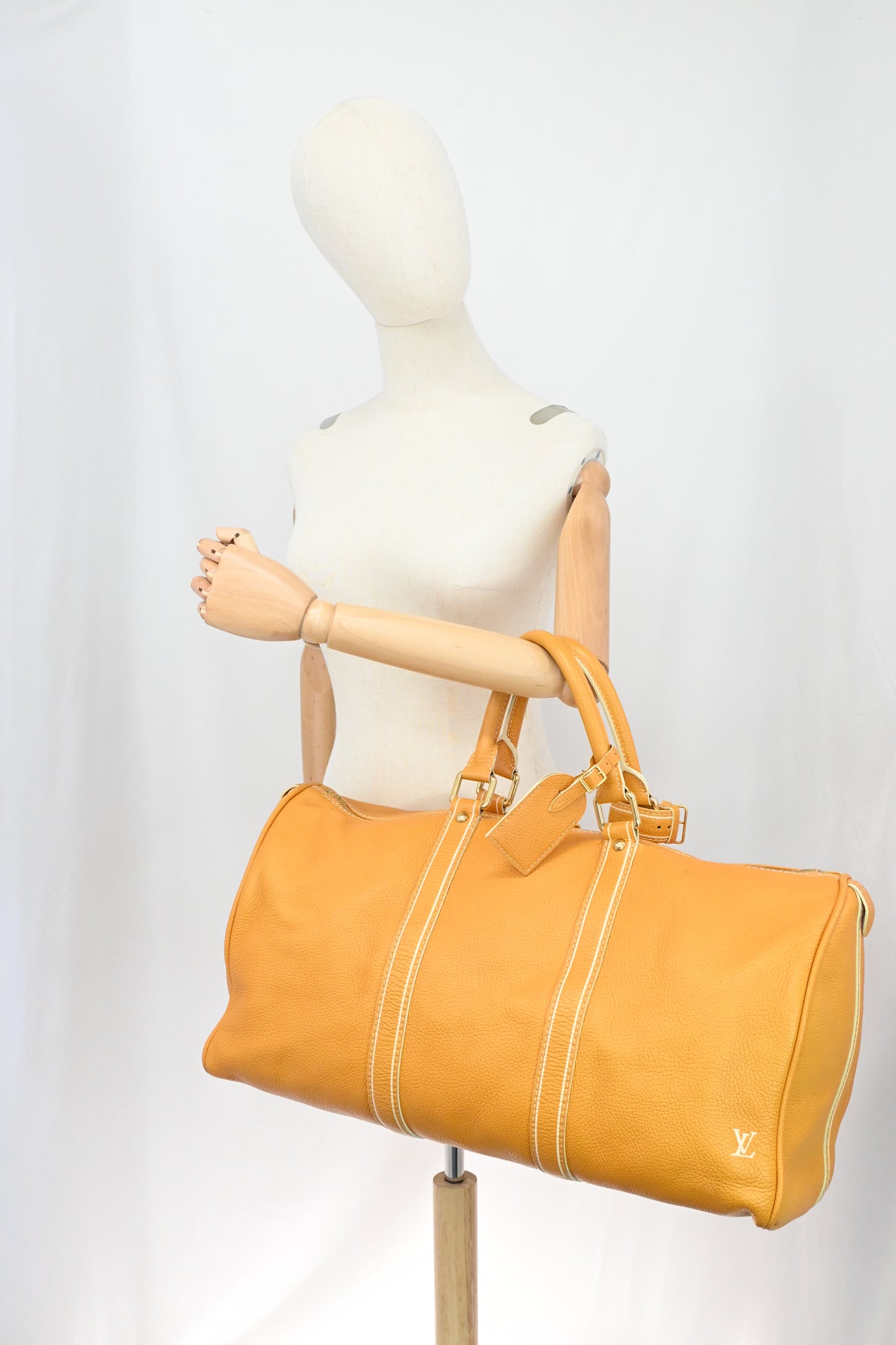 Louis Vuitton Keepall 50 in Yellow Tobago Leather