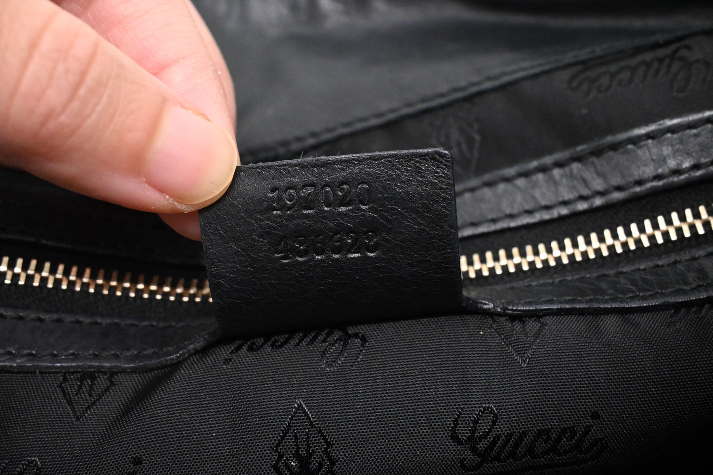 Gucci Handbag in Black Patent Leather