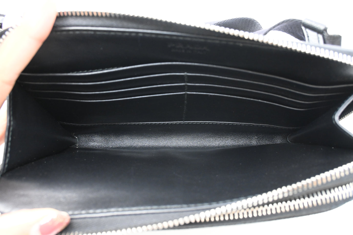 Prada Belt Bag in Black Saffiano Leather