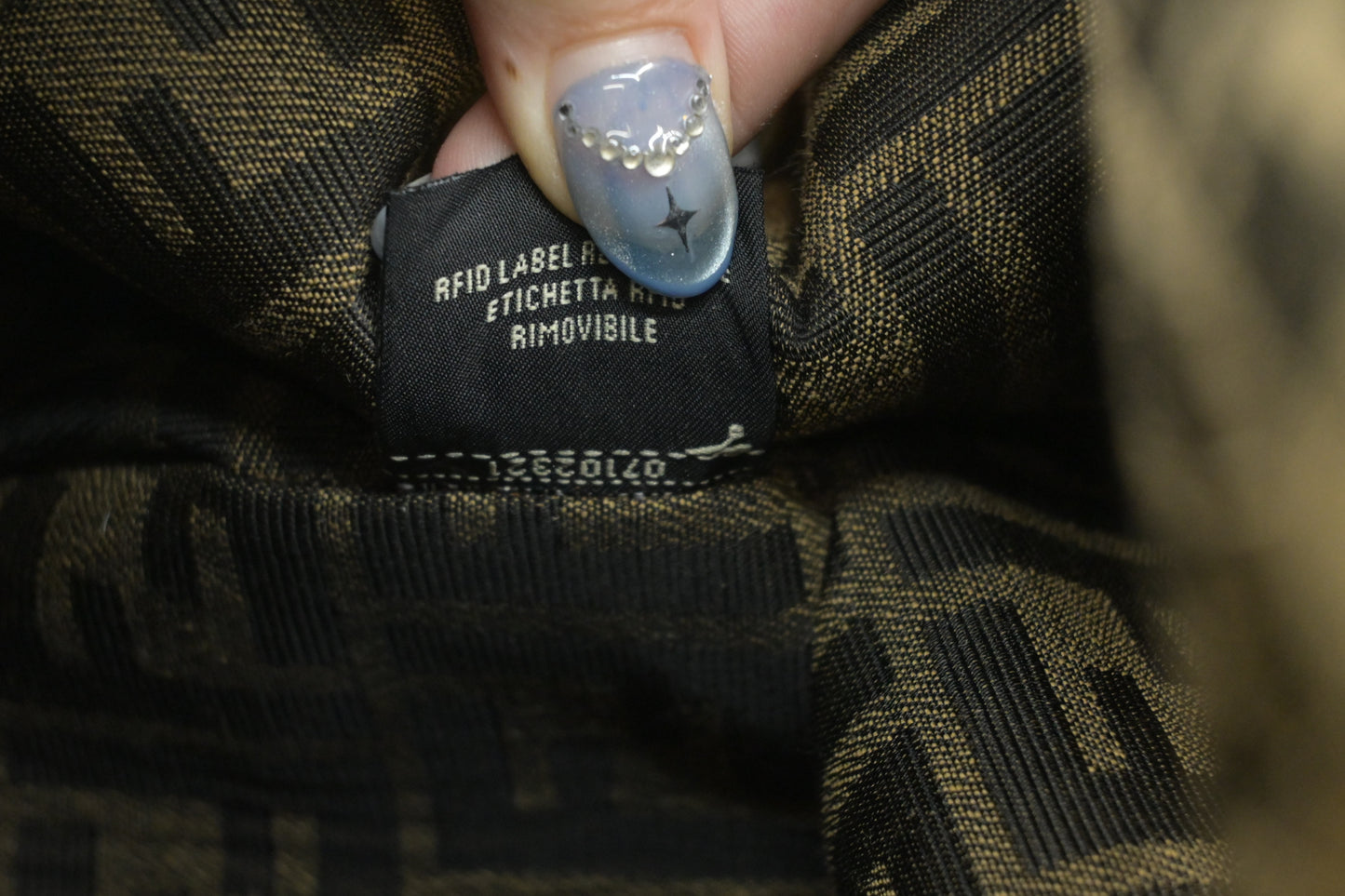 Fendi First Shoulder Bag in Black Leather