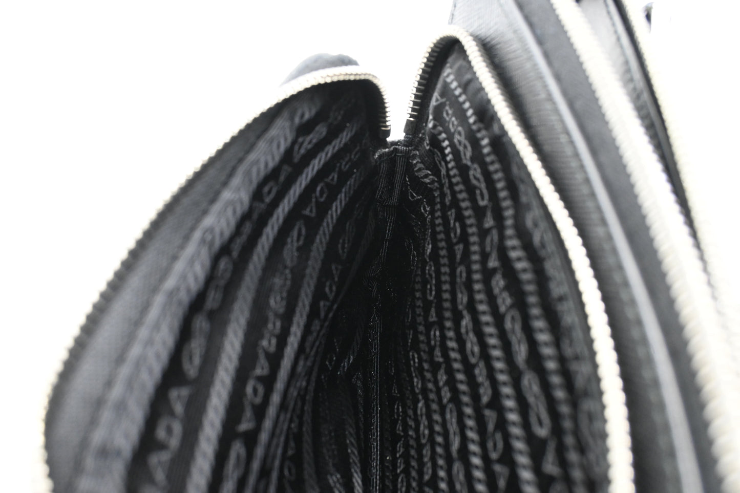 Prada Belt Bag in Black Saffiano Leather