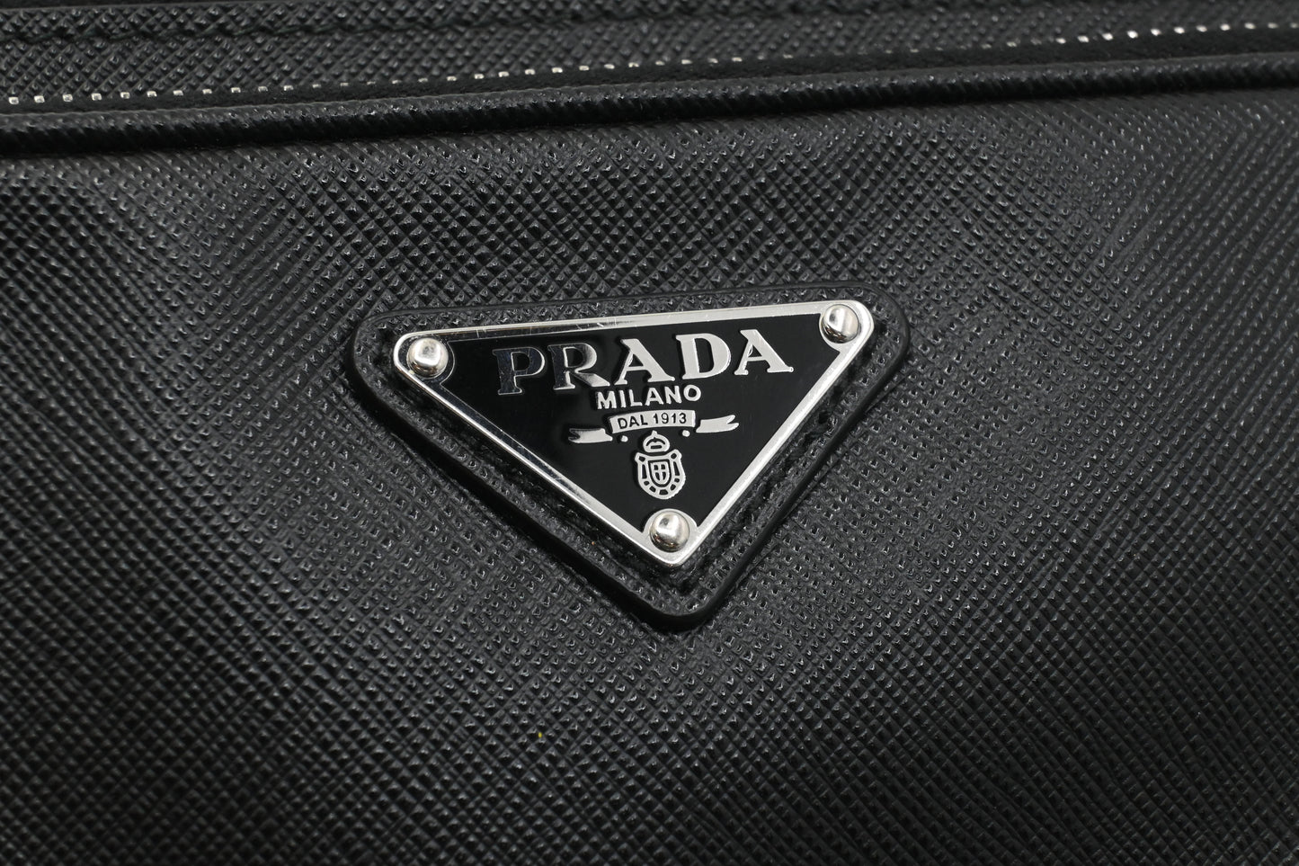 Prada Belt Bag in Black Saffiano Leather
