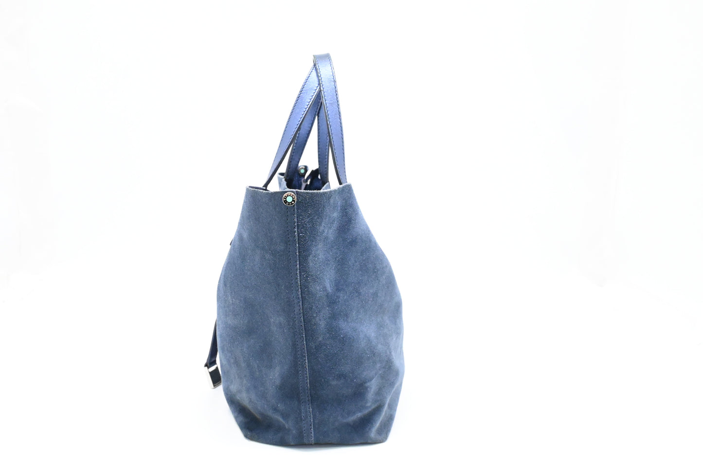 Tiffany & Co. Reversible Tote in Metallic Blue Leather