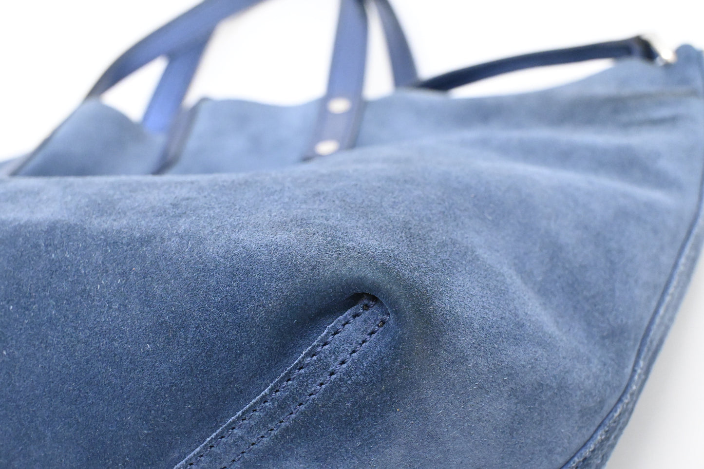 Tiffany & Co. Reversible Tote in Metallic Blue Leather