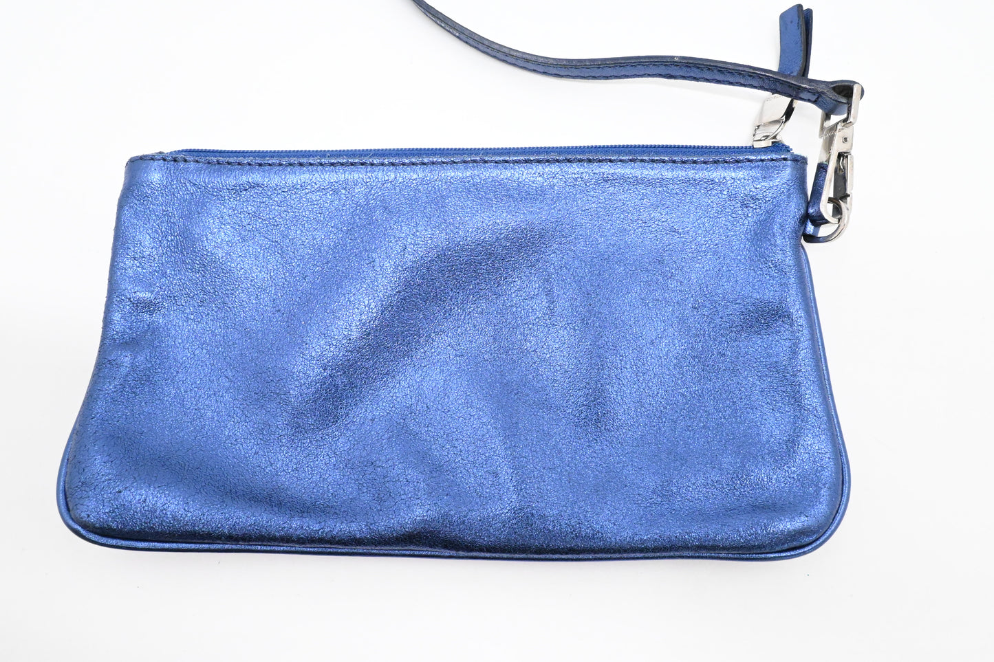 Tiffany & Co. Reversible Tote in Metallic Blue Leather