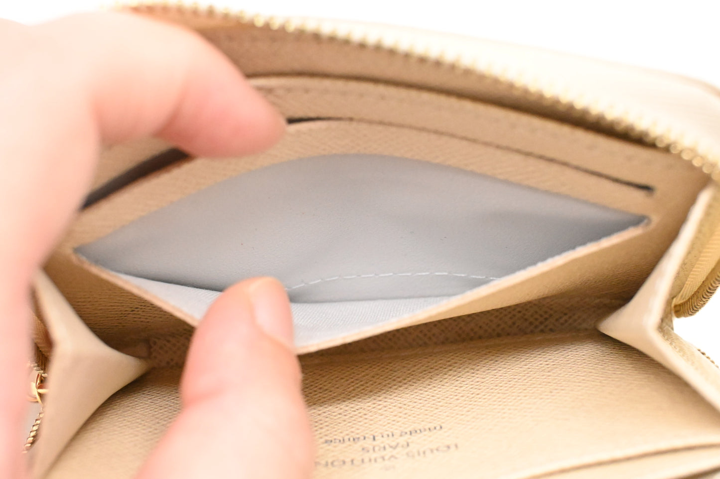 Louis Vuitton Compact Zippy Wallet in Damier Azur Canvas