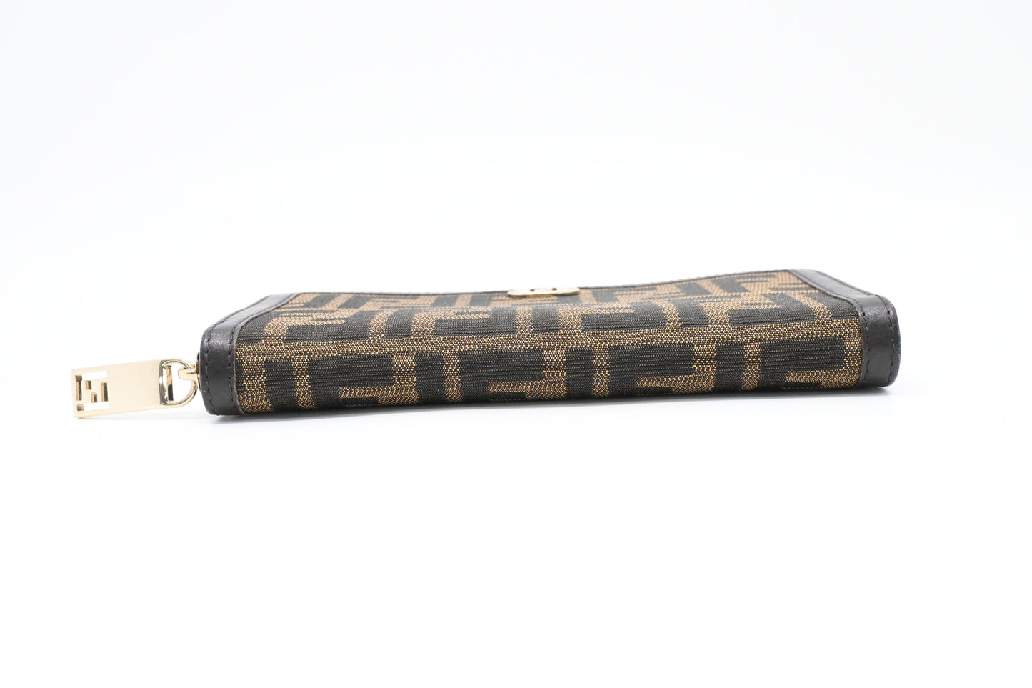 Fendi Long Zippy Wallet in Zucca Canvas