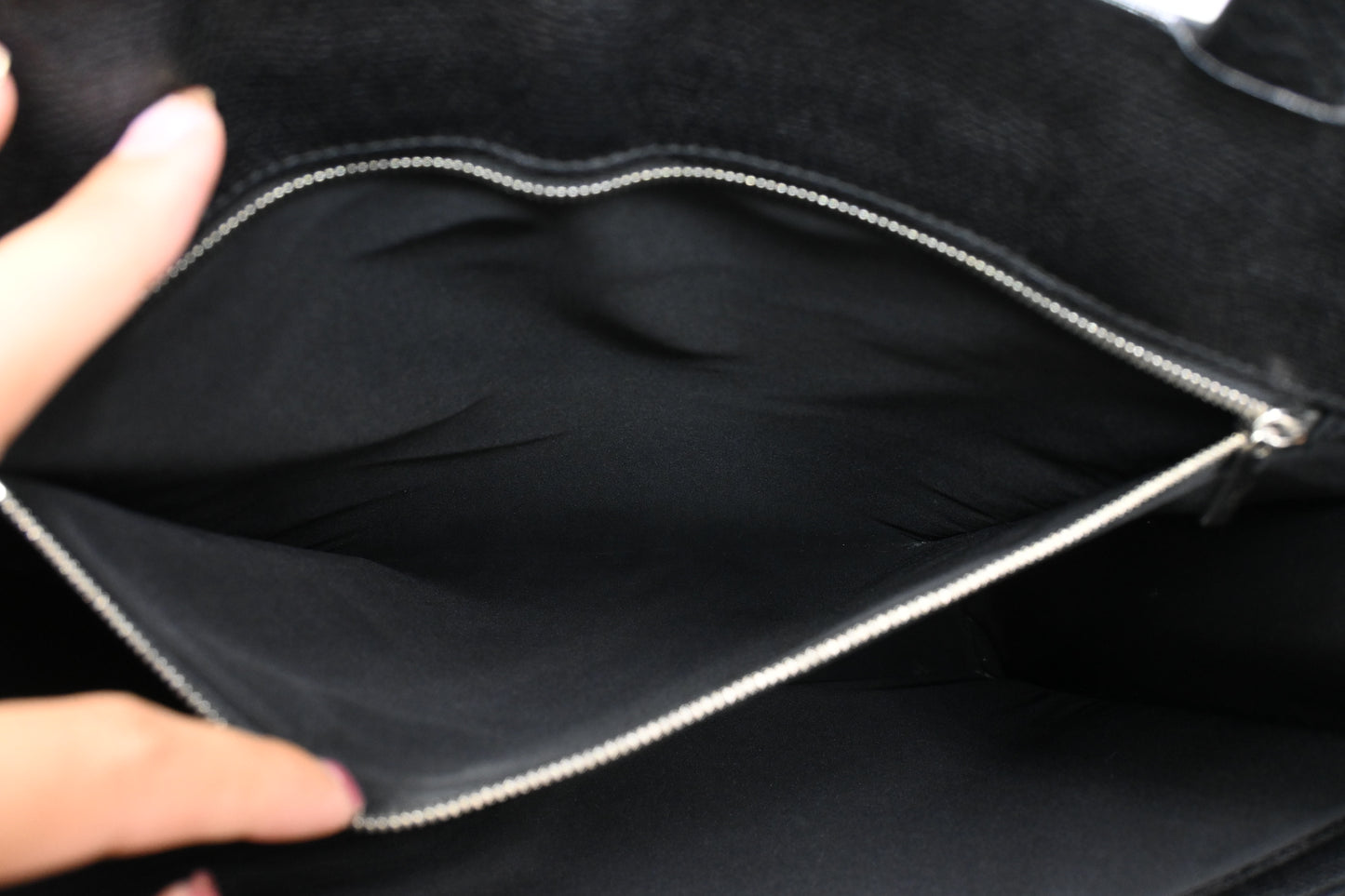 Valextra Boxy Tote in Black and Cream Leather