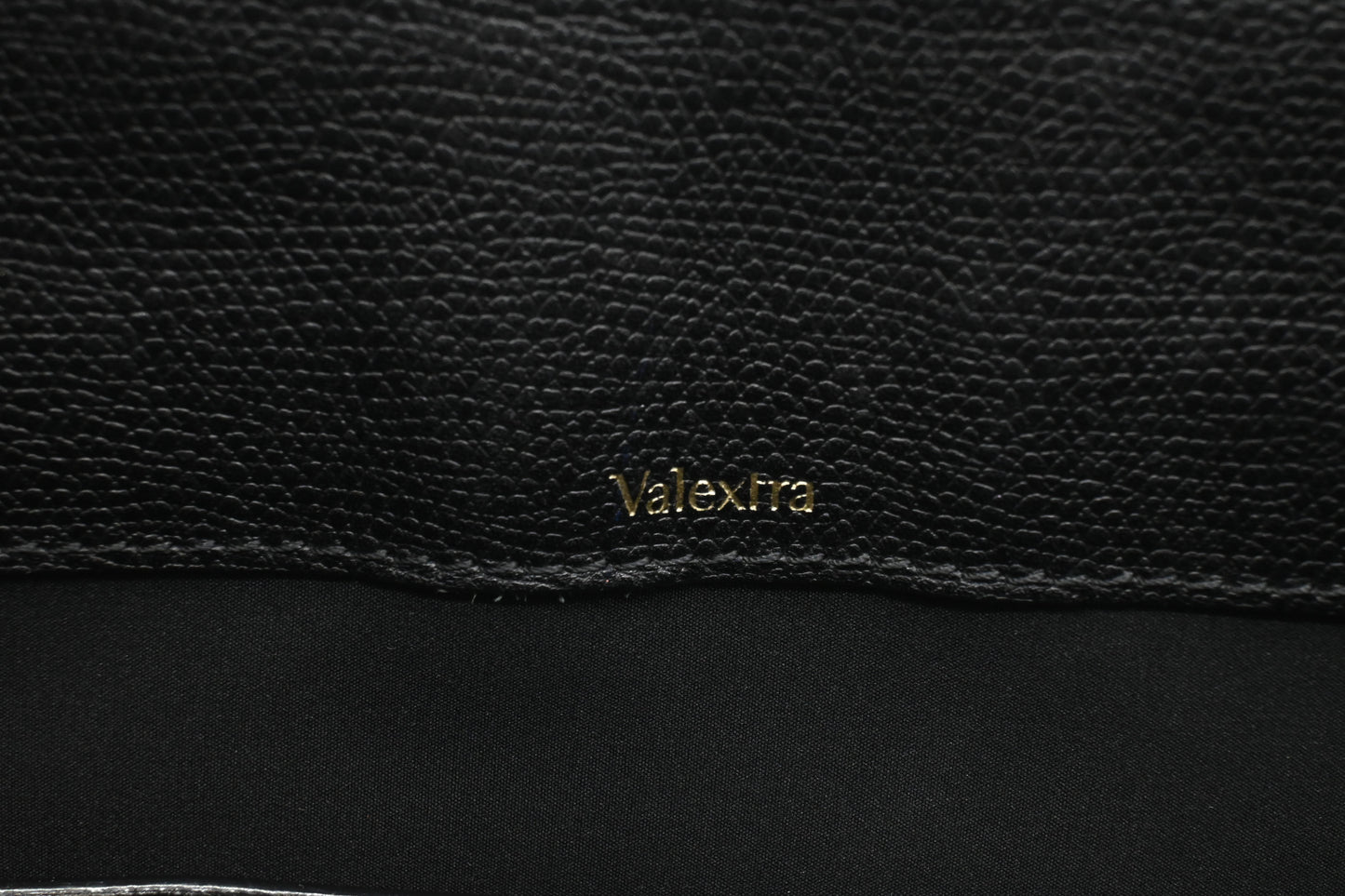 Valextra Boxy Tote in Black and Cream Leather