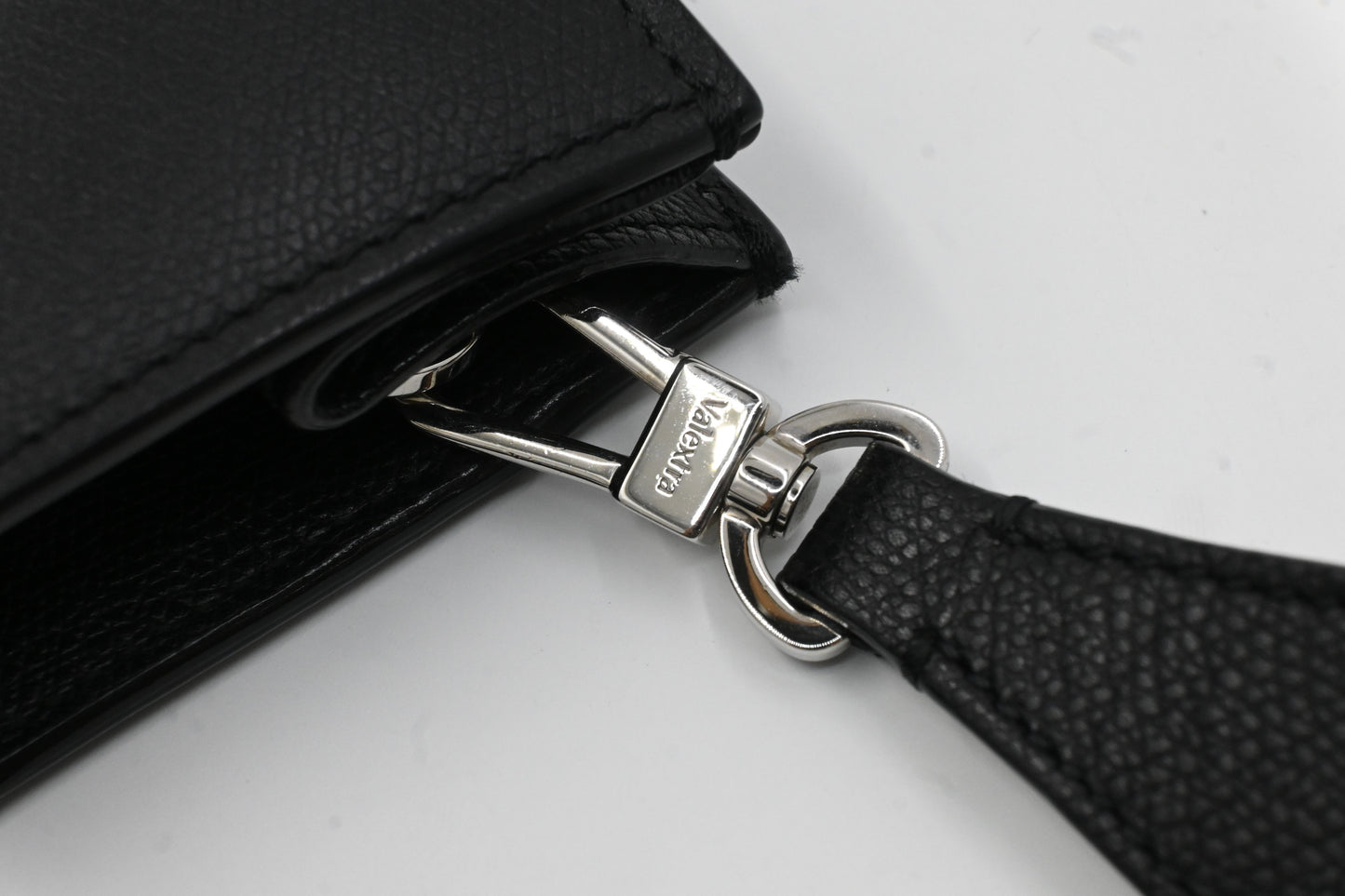 Valextra Boxy Tote in Black and Cream Leather