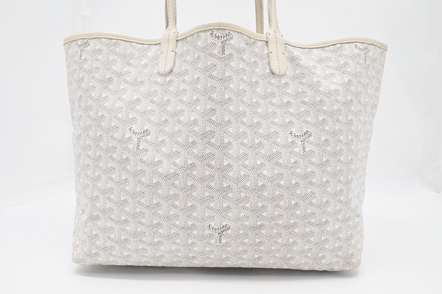 Goyard Saint Louis PM in White Goyardine Canvas