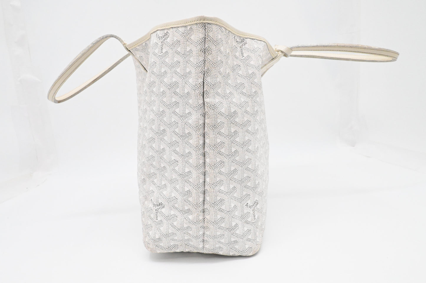 Goyard Saint Louis PM in White Goyardine Canvas