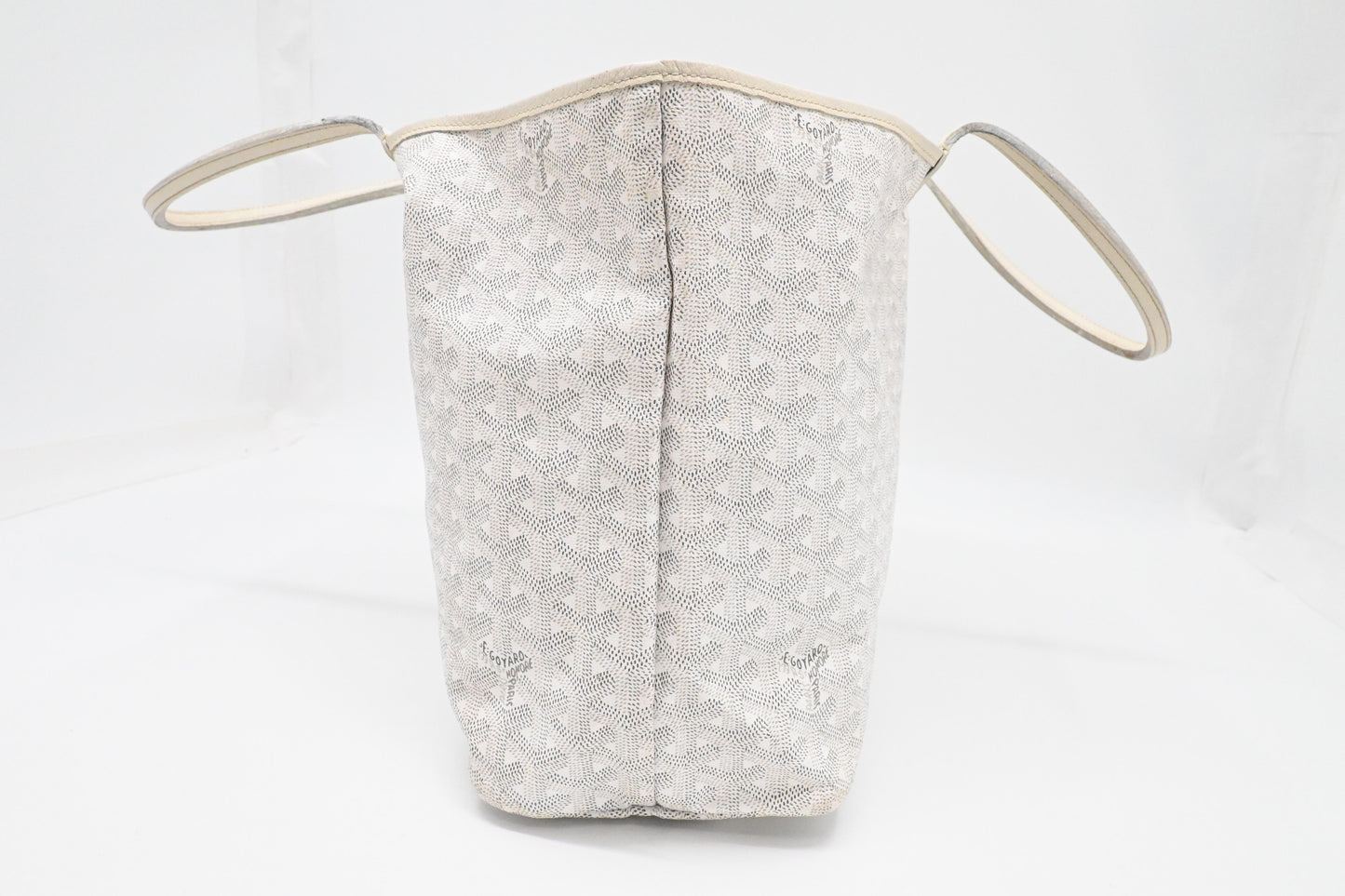Goyard Saint Louis PM in White Goyardine Canvas