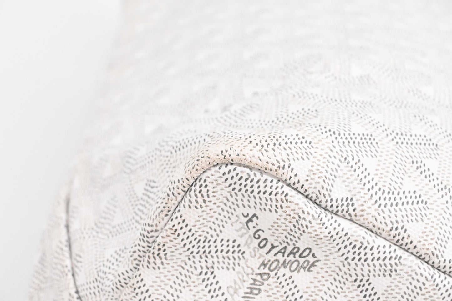 Goyard Saint Louis PM in White Goyardine Canvas