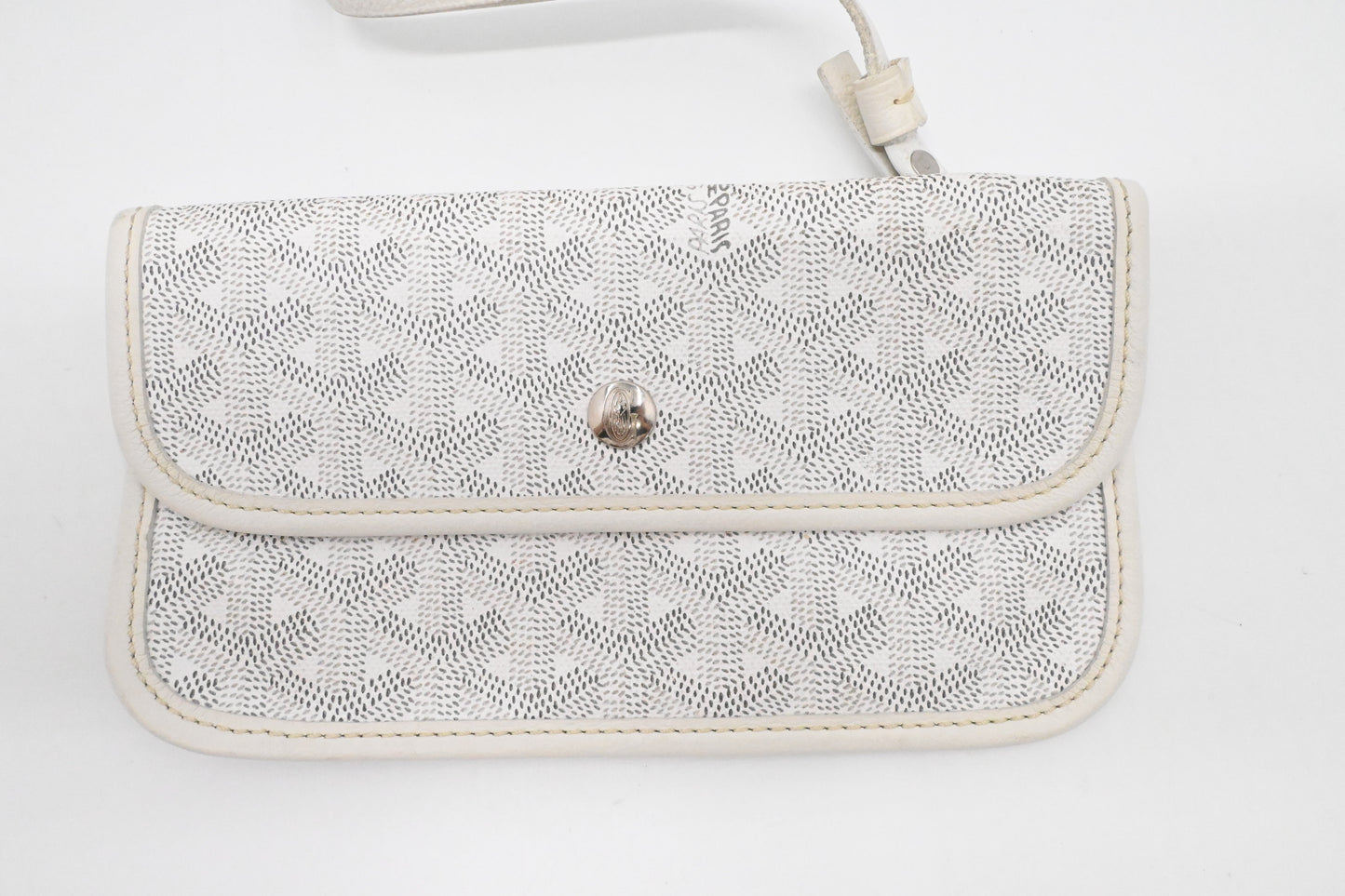 Goyard Saint Louis PM in White Goyardine Canvas