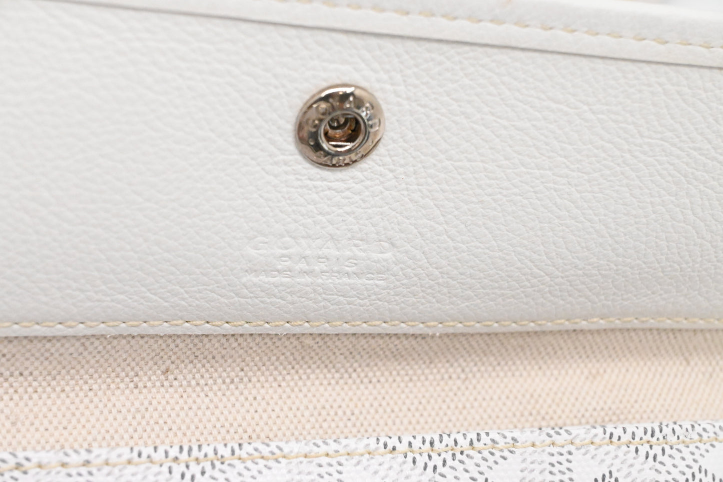 Goyard Saint Louis PM in White Goyardine Canvas