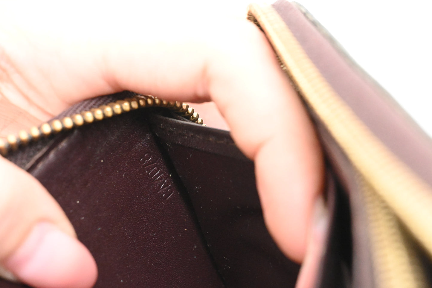 Louis Vuitton Long Zippy Wallet in Amarante Vernis Leather