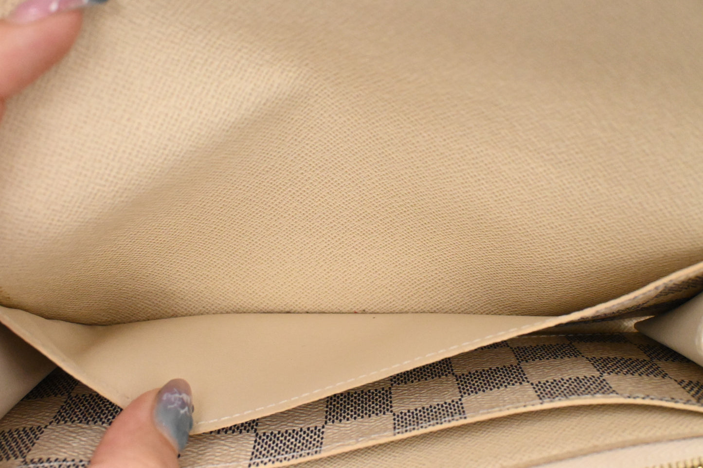 Louis Vuitton Emilie Wallet in Damier Azur Canvas