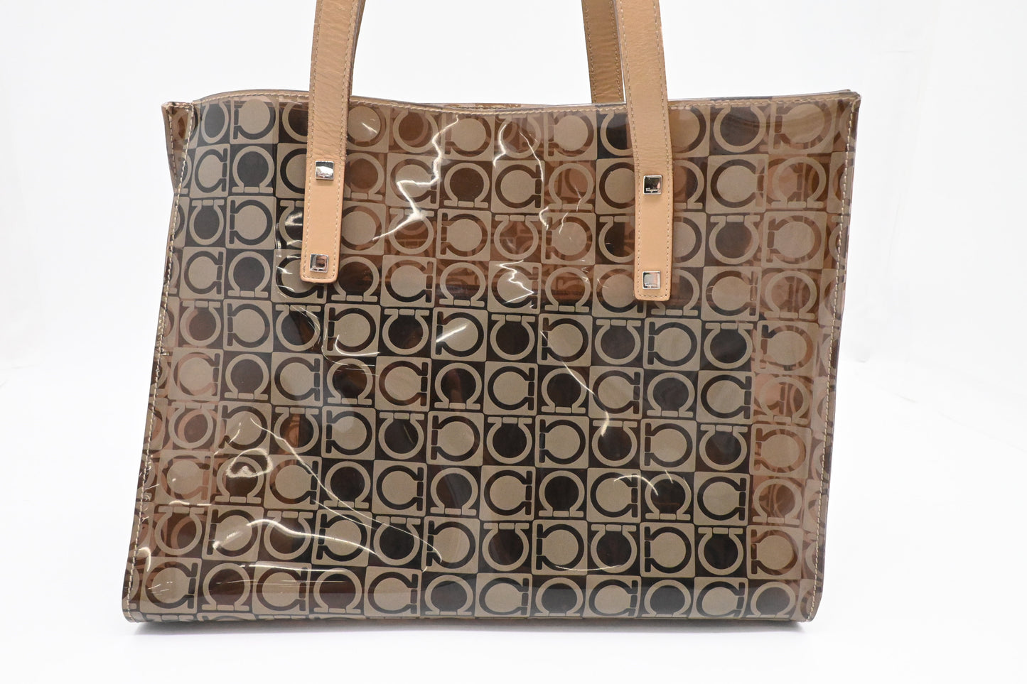 Ferragamo Tote Bag in Vinyl Canvas