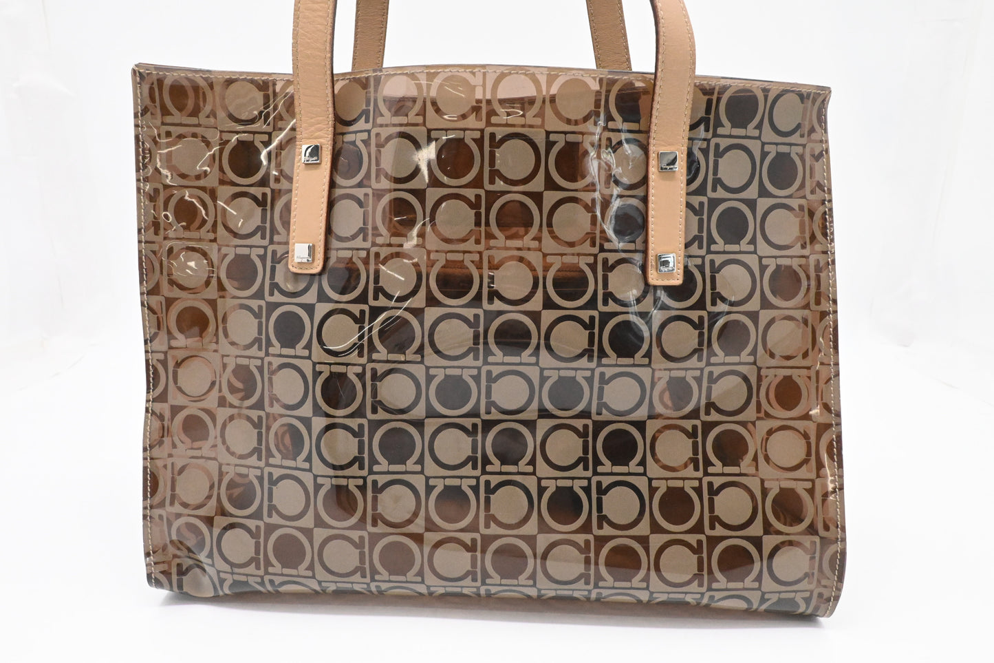 Ferragamo Tote Bag in Vinyl Canvas