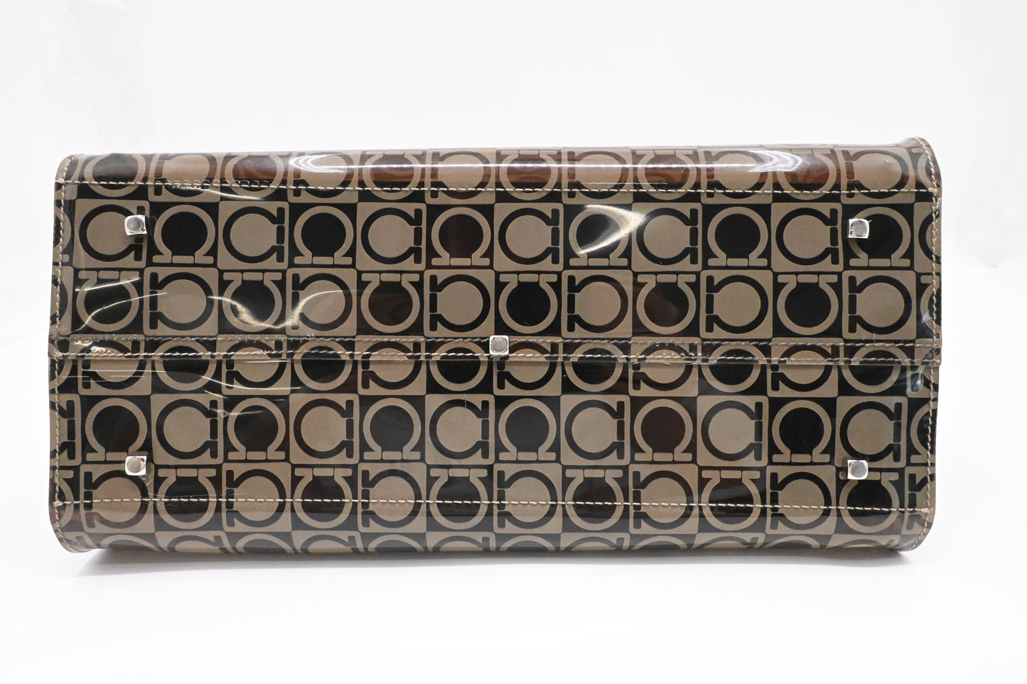 Ferragamo Tote Bag in Vinyl Canvas