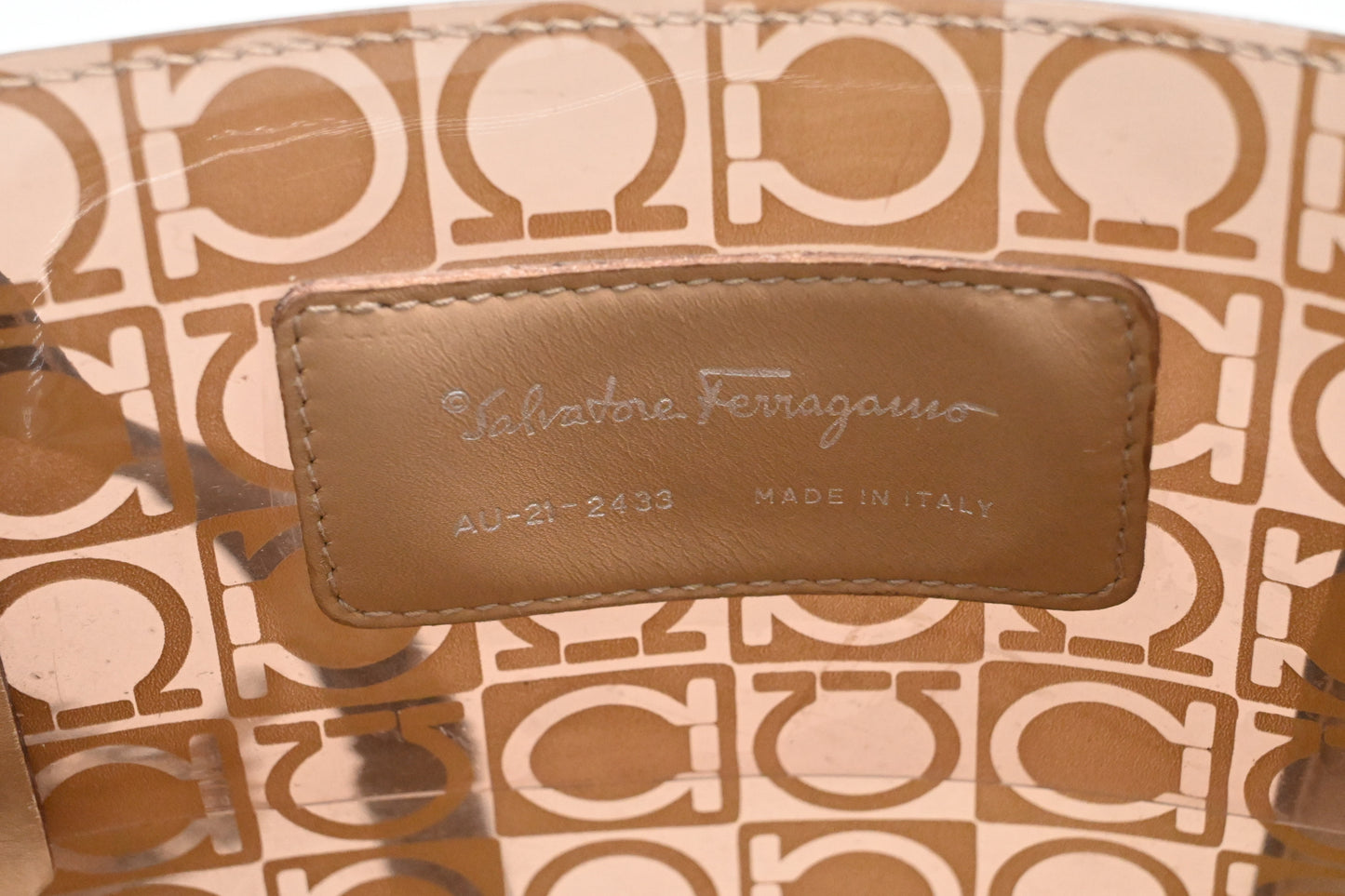 Ferragamo Tote Bag in Vinyl Canvas
