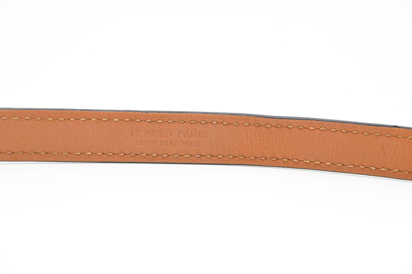 Hermes Rivale Double Tour Bracelet in Black Leather
