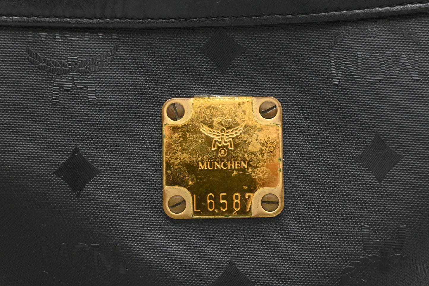 MCM Crossbody in Black Canvas
