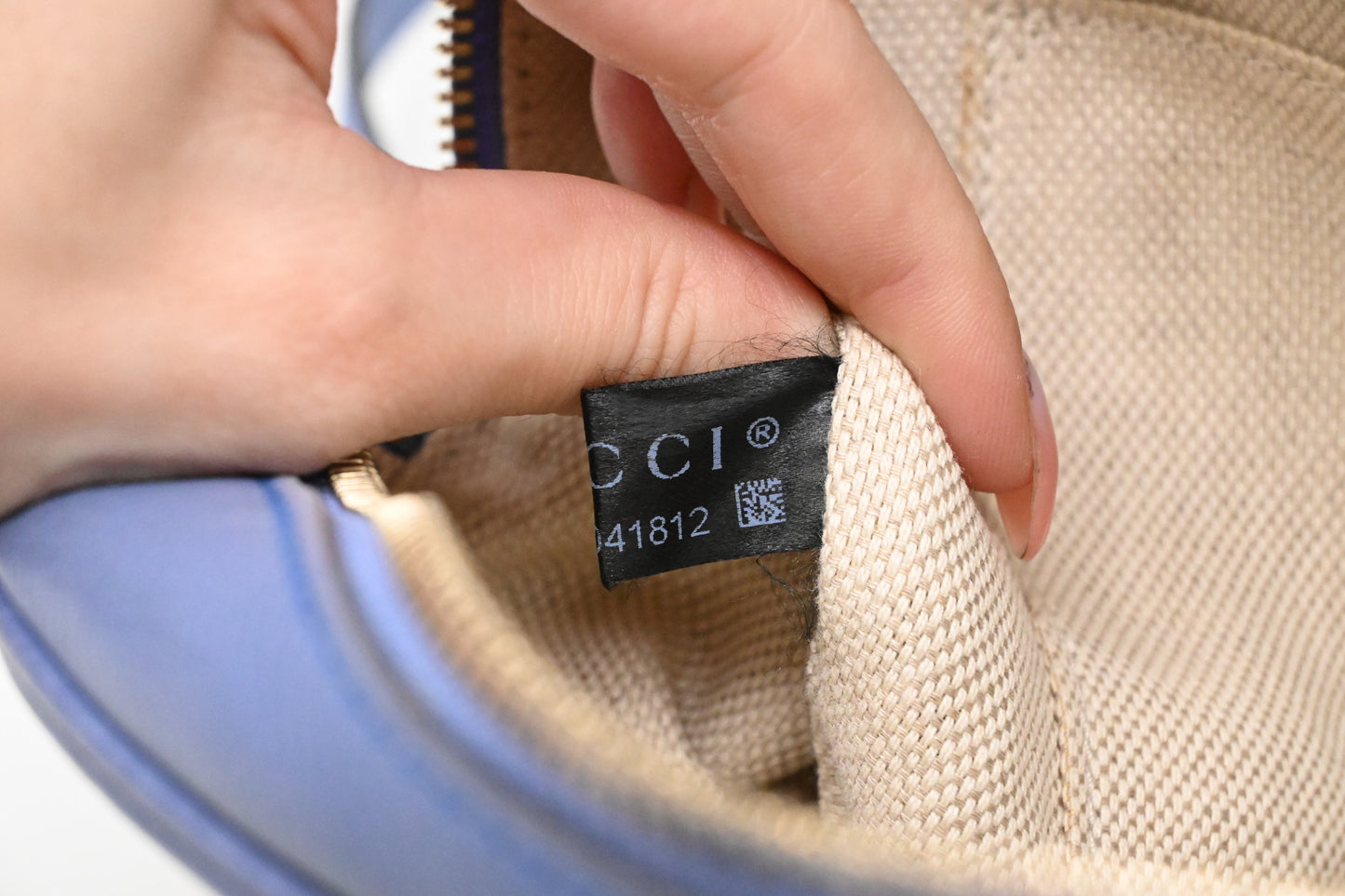 Gucci Soho Disco Crossbody Bag in Periwinkle Leather