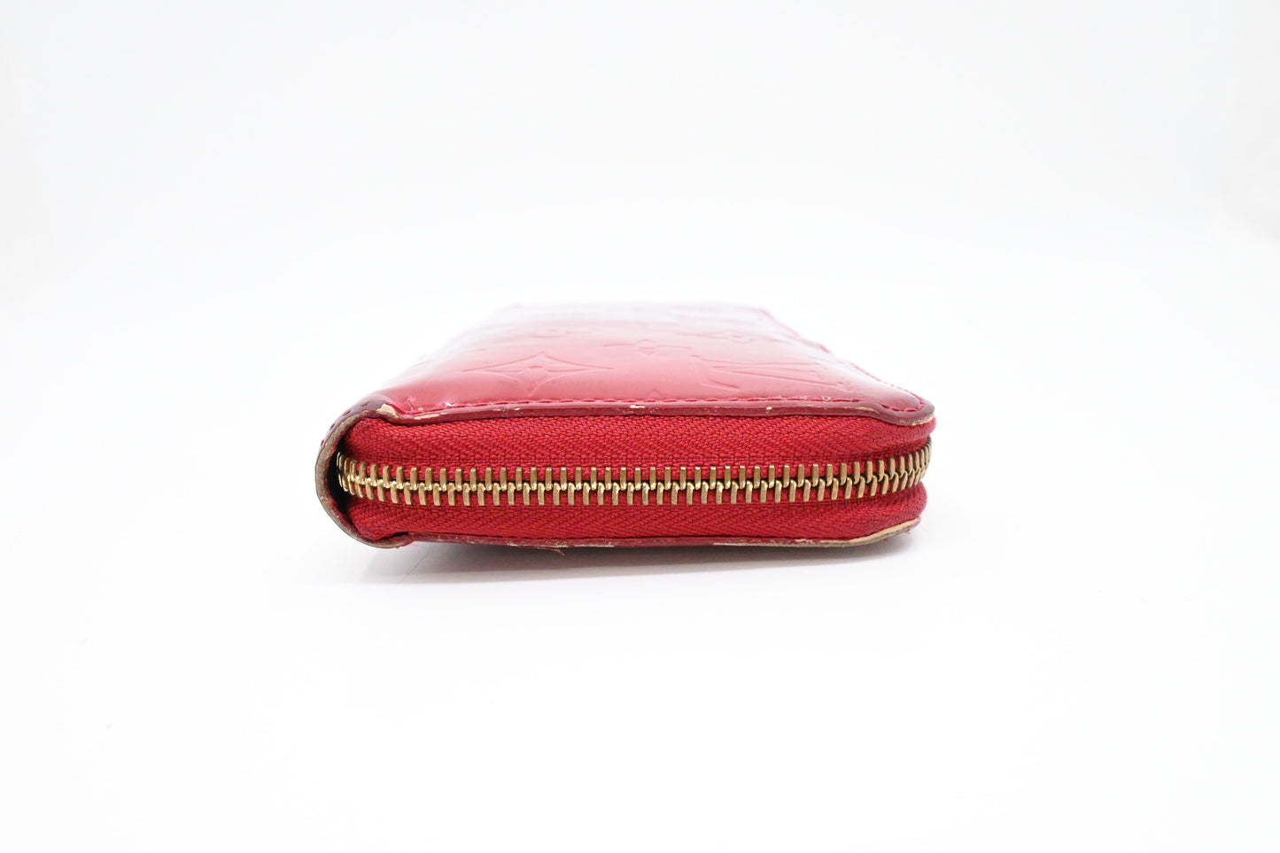 Louis Vuitton Long Zippy Wallet in Red Vernis Leather
