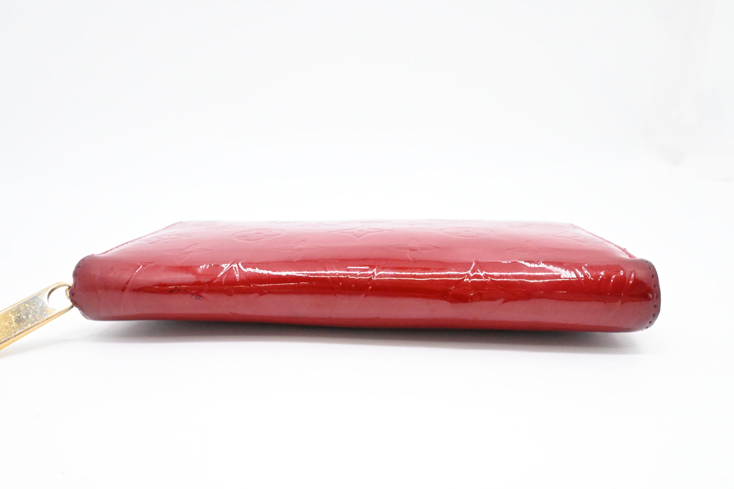 Louis Vuitton Long Zippy Wallet in Red Vernis Leather