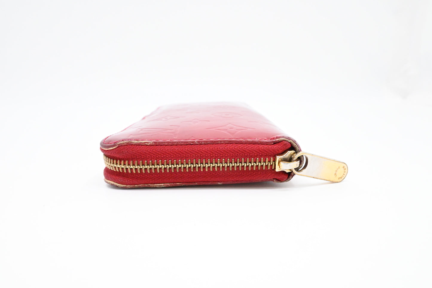Louis Vuitton Long Zippy Wallet in Red Vernis Leather