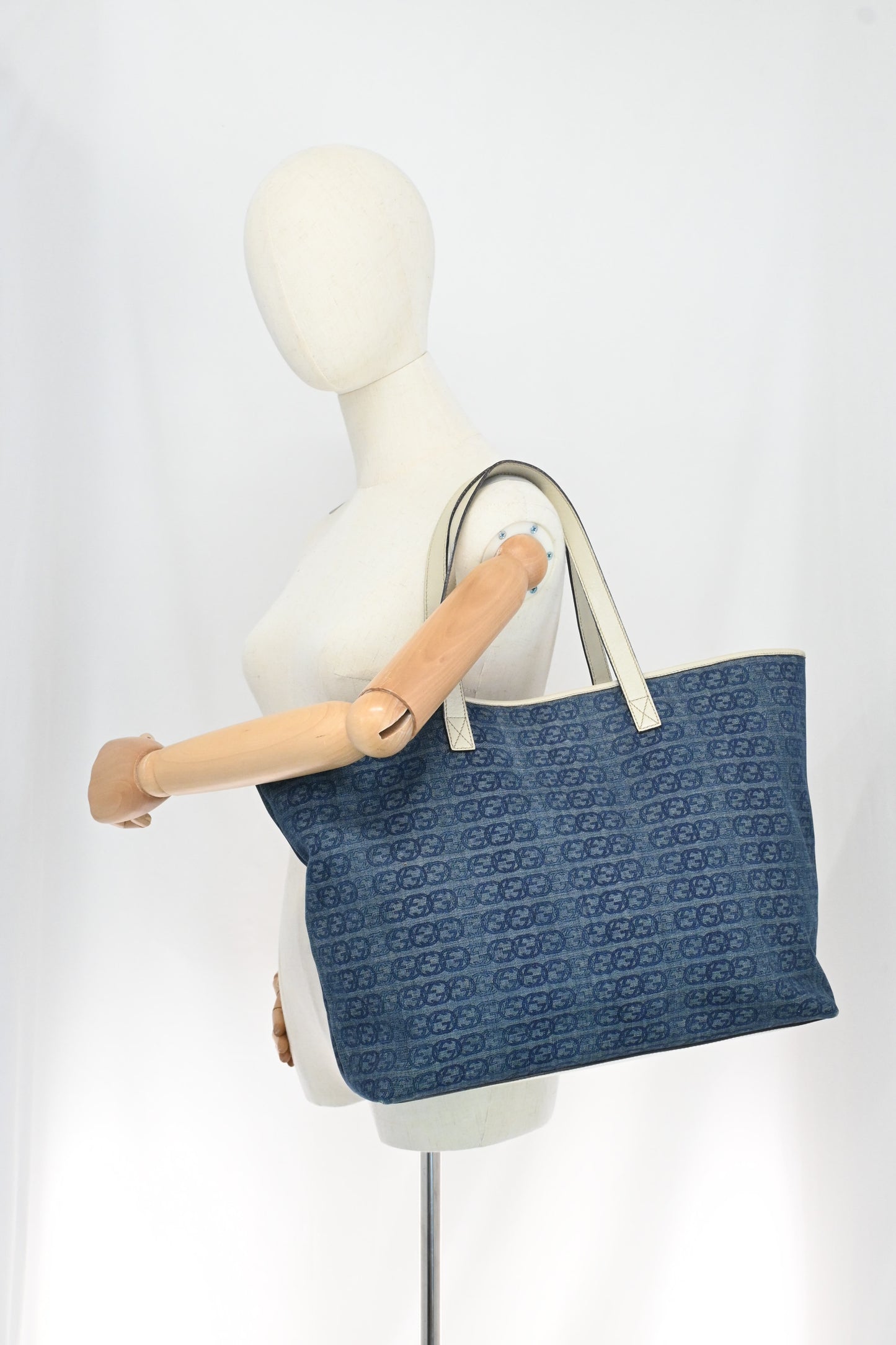 Gucci Tote in Blue Denim Canvas