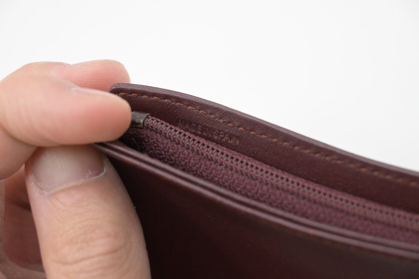 Cartier Pouch in Burgundy Leather