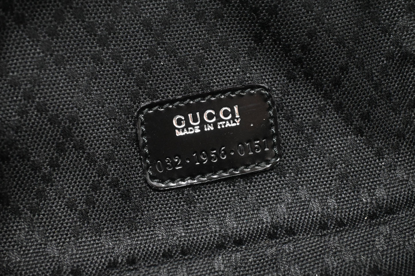 Gucci Vanity Case in Black Canvas and Leather